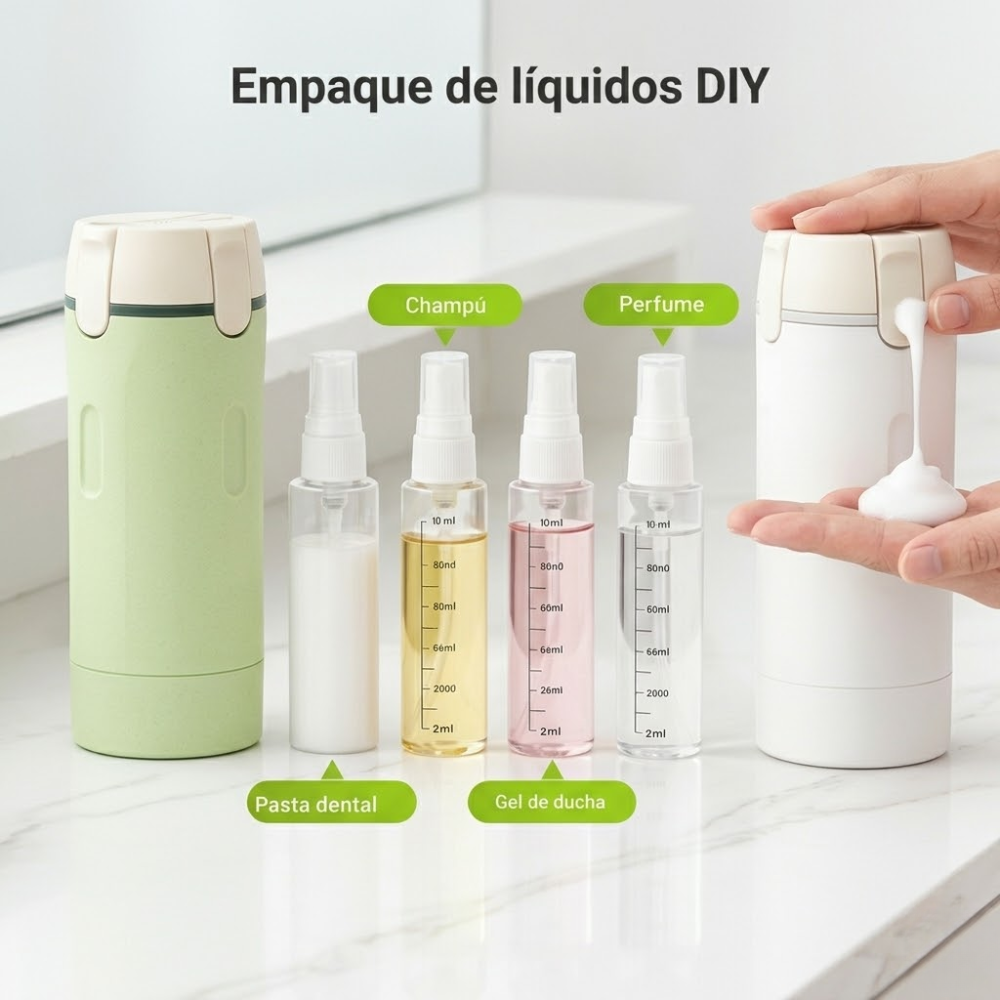 KapsulNomad™ - Dispensador de Viaje Todo en 1