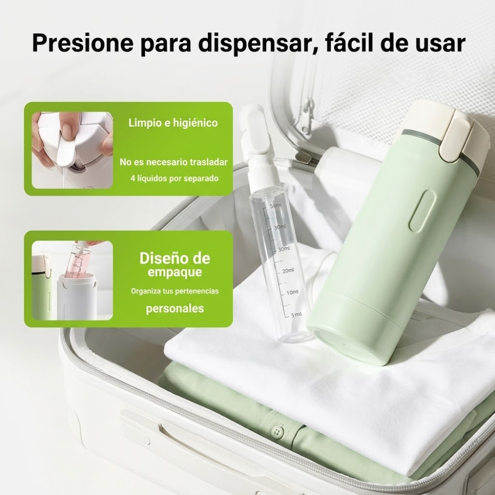 KapsulNomad™ - Dispensador de Viaje Todo en 1