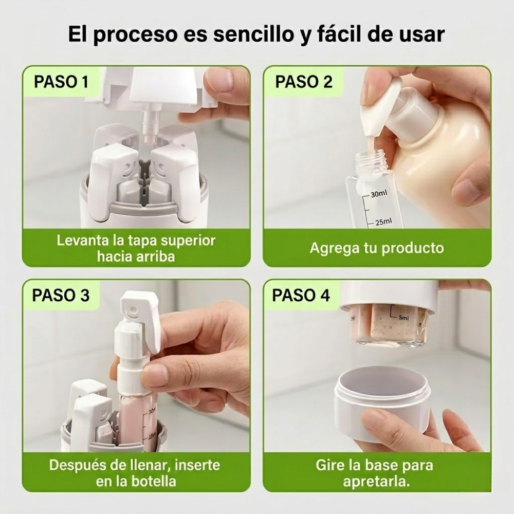 KapsulNomad™ - Dispensador de Viaje Todo en 1